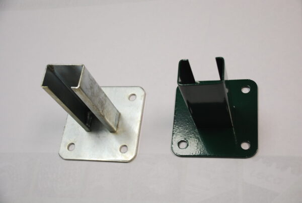 Placa de acero galvanizado + verde 60x40mm. - Imagen 2